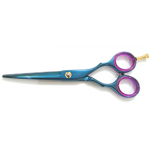 Blue Titanium Hairdressing scissors-1